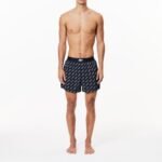 Lacoste mens 3-pack Authentics All Over Print Woven Boxers Boxer Shorts - Image 2