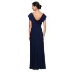 Alex Evenings Women's Long Cowl Neckline Mother of The Bride Dress, Formal Event Gown - Image 2