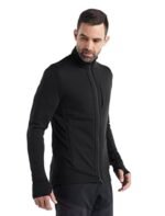 Icebreaker Merino mens Men's Quantum Iii Long Sleeve Wool Athletic Full Zip Sweater Sweatshirt - Image 4