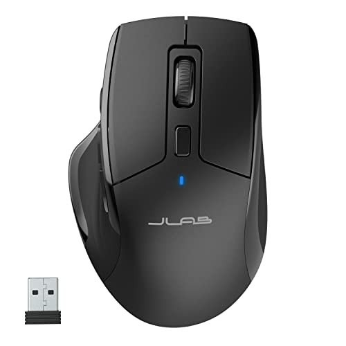Version 1.0.0 JLab JBuds Wireless Mouse | Connect Via Bluetooth or USB Wireless Dongle - Image 1