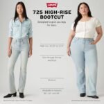 Levi's womens 725 High Rise Bootcut Jeans - Image 4