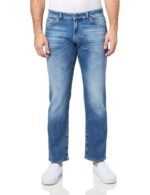 BOSS Men's Maine Regular Fit Stretch Denim Jeans