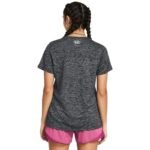Under Armour Women's Tech SSC- Twist T-Shirt Black - Image 4