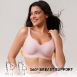 CLOSEMATE Bras for Women V Neck Comfort T-Shirt Bralette for Women Wireless No Underwire with Extra Bra Extender 32 34 36 38 40 42 - Image 4