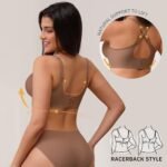 CLOSEMATE Bras for Women V Neck Comfort T-Shirt Bralette for Women Wireless No Underwire with Extra Bra Extender 32 34 36 38 40 42 - Image 5