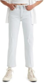Levi's Womens Premium Wedgie Ribcage Straight Ankle JeansJeans