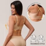 CLOSEMATE Comfortable Seamless Bras Wireless A-C Cup Womens Soft No Underwire Tshirt Bras Bralettes V Neck Full Coverage - Image 6