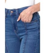 Levi's Womens 726 High Rise Flare Jeans - Image 3