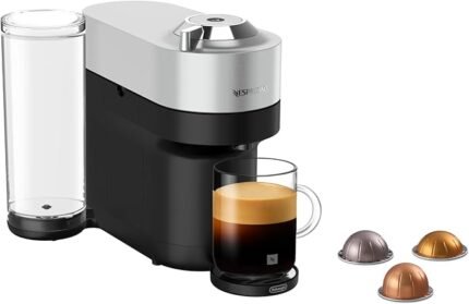 Nespresso Vertuo Pop + Deluxe Single Serve Coffee and Espresso Machine by De'Longh