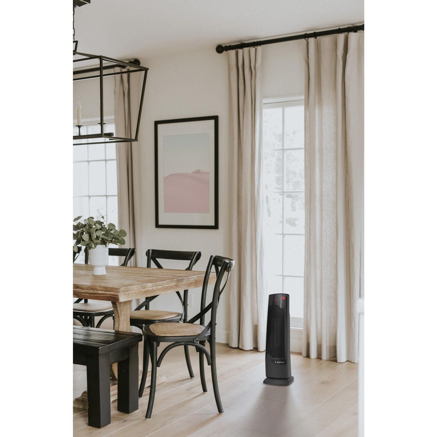 Lasko Oscillating Ceramic Tower Space Heater with Remote, CT22835C - Image 4